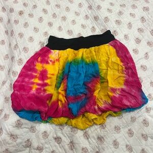 OS Vibrant Tie-Dye Skirt